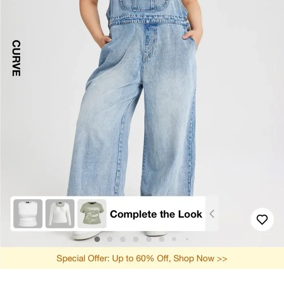 Women's Blue Denim Overalls - Picture 4 of 6